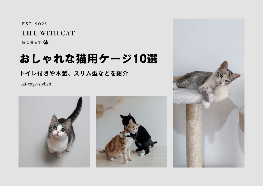 おしゃれな猫用ケージ10選｜トイレ付きや木製、スリム型などを紹介